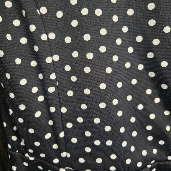 Polka Dot Sleeveless Black A Line Dress Cute Casual Mini Size Xsmall Small - Picture 4 of 5